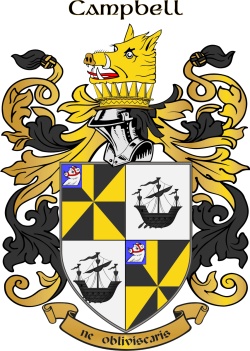 CAMPBELL family crest CAMPBELL family crest
