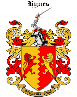 HYNES family crest HYNES family crest