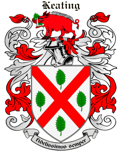 KEATING family crest KEATING family crest