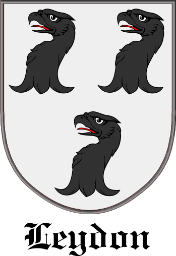 LEYDON family crest