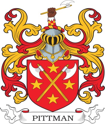 PITTMAN family crest PITTMAN family crest