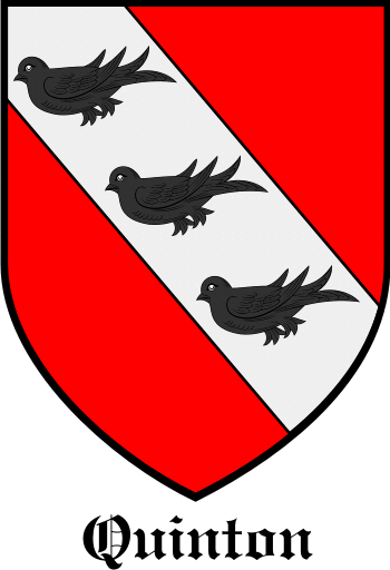 QUINTON family crest QUINTON family crest