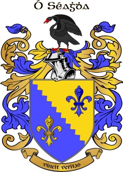 O'SHEA family crest O'SHEA family crest