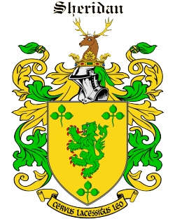 SHERIDAN family crest SHERIDAN family crest