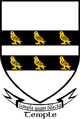 Temple family crest